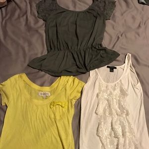 Lace tee bundle